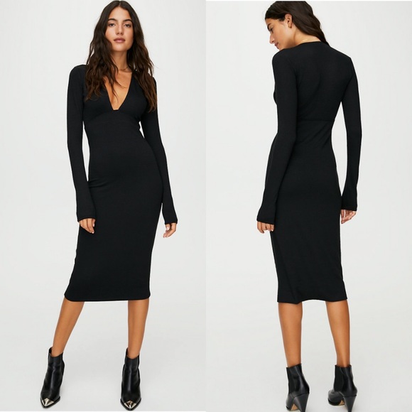 Aritzia Dresses & Skirts - Aritzia Wilfred Abbey dress black size M